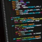 a computer screen with a bunch of code on it